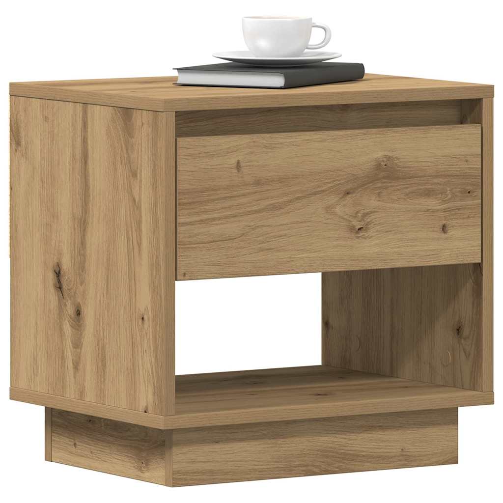 Nattbord 2 pcs Artisan Eik 45 x 34 x 44 cm Konstruert tre
