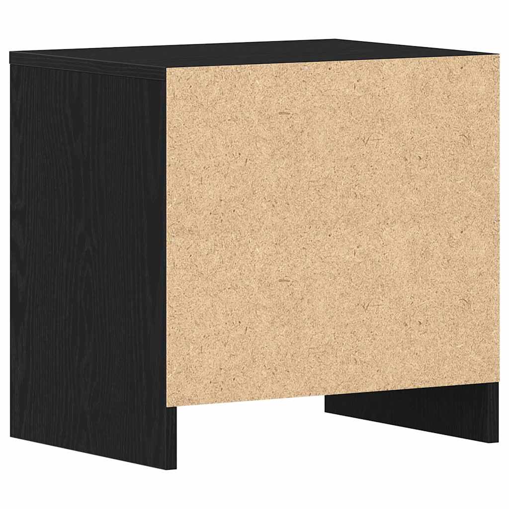 Nattbordskap 2 pcs Svart Eik 45 x 34 x 44,5 cm Konstruert tre