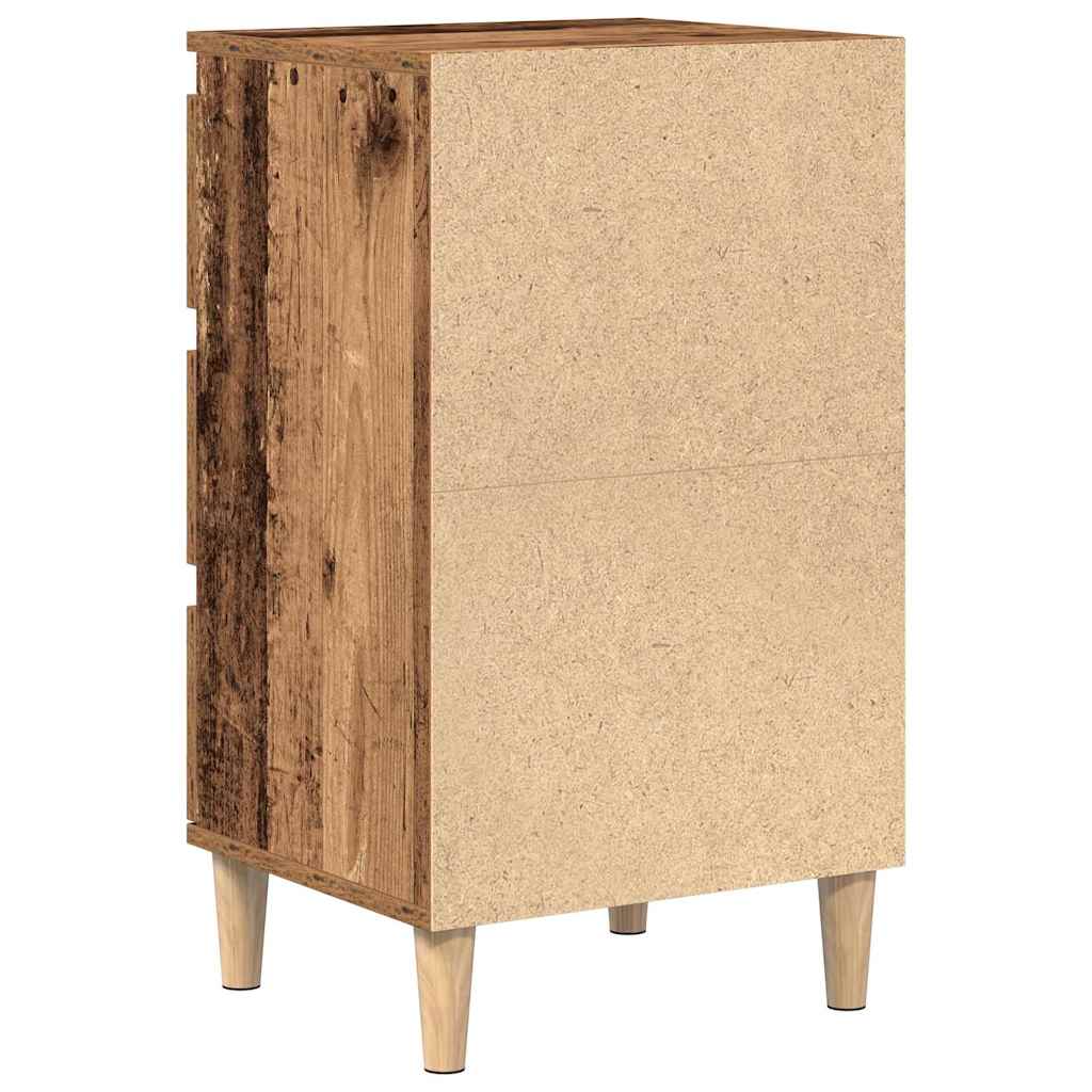 Nattbordskap Gammelt tre 40 x 35 x 70 cm Konstruert tre
