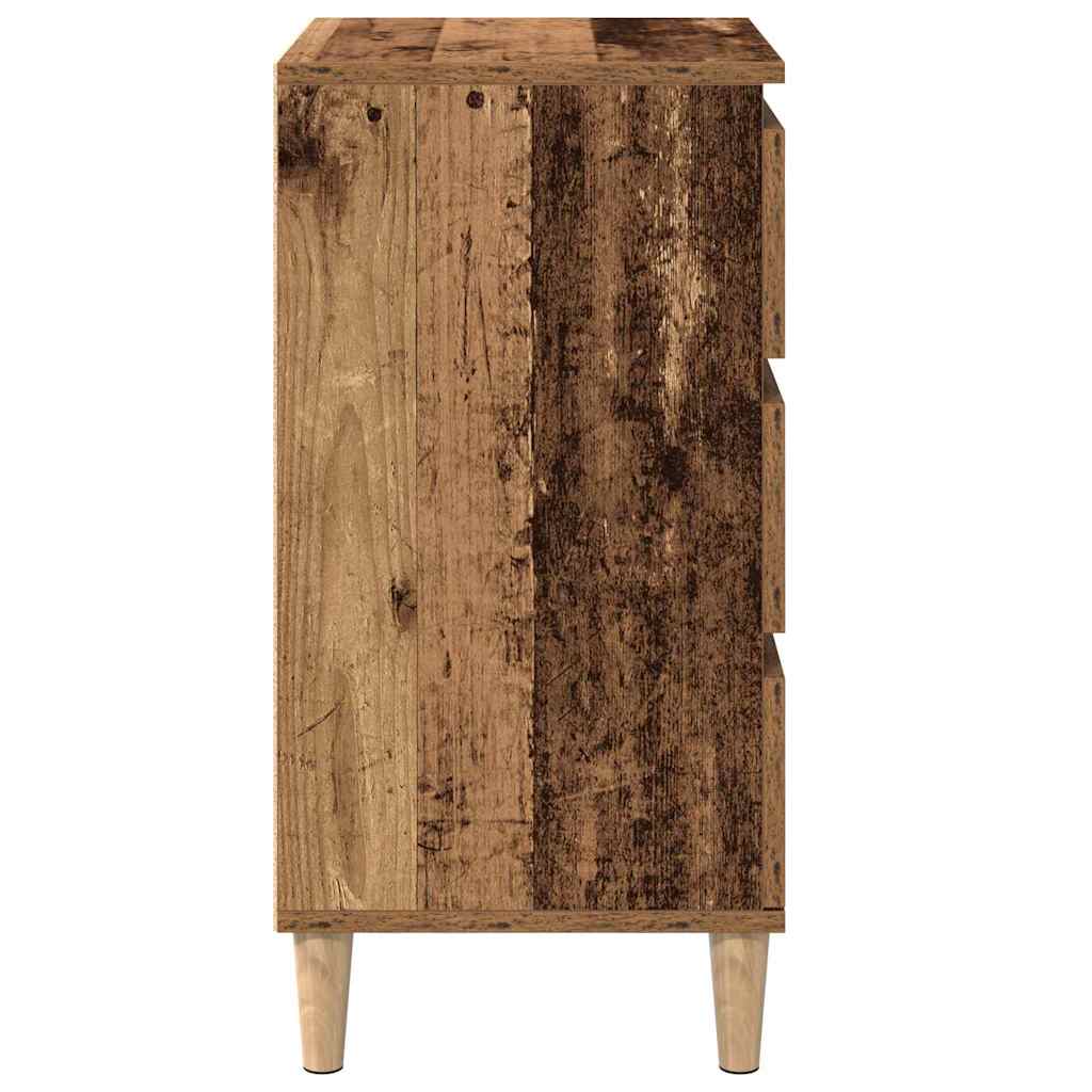 Nattbordskap Gammelt tre 40 x 35 x 70 cm Konstruert tre