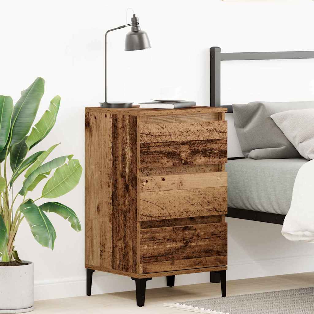 Nattbordskap Gammelt tre 45 x 35 x 44 cm Konstruert tre