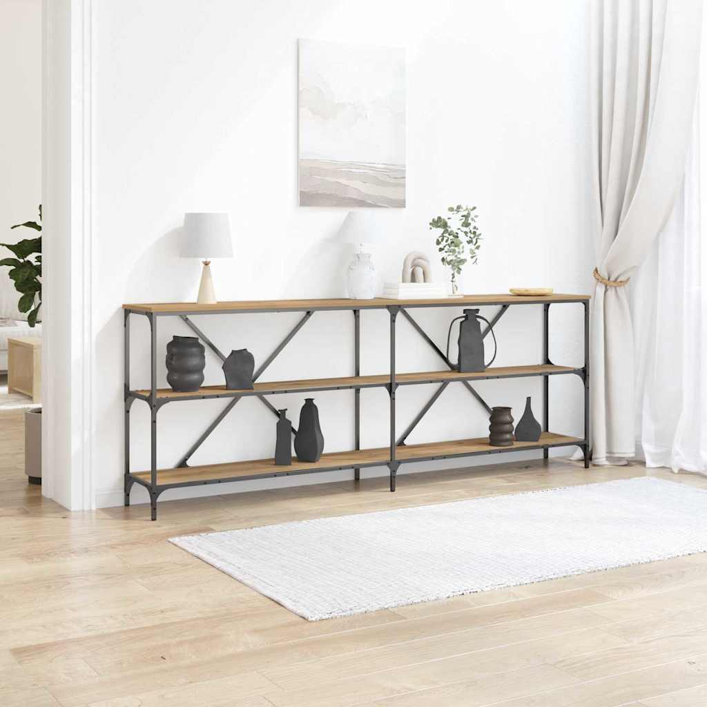 Konsollbord Kunstnerisk Eik 200 x 30 x 75 cm Konstruert tre