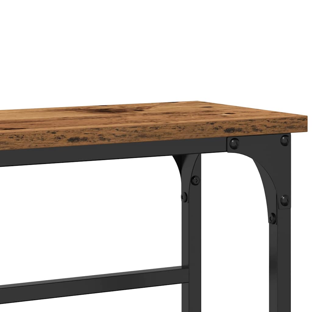 Konsollbord Gammelt tre 75 x 19,5 x 75 cm Konstruert tre