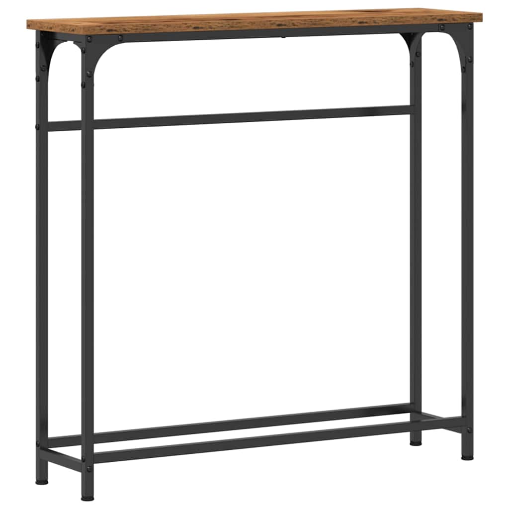 Konsollbord Gammelt tre 75 x 19,5 x 75 cm Konstruert tre