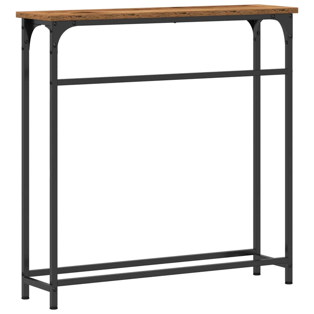 Konsollbord Gammelt tre 75 x 19,5 x 75 cm Konstruert tre