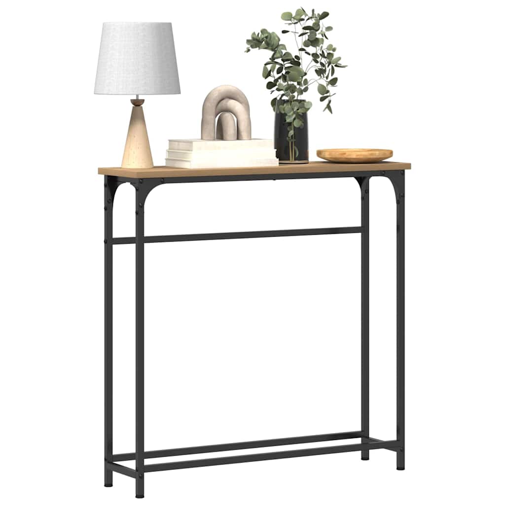 Konsollbord Artisan Eik 75 x 19,5 x 75 cm Konstruert tre