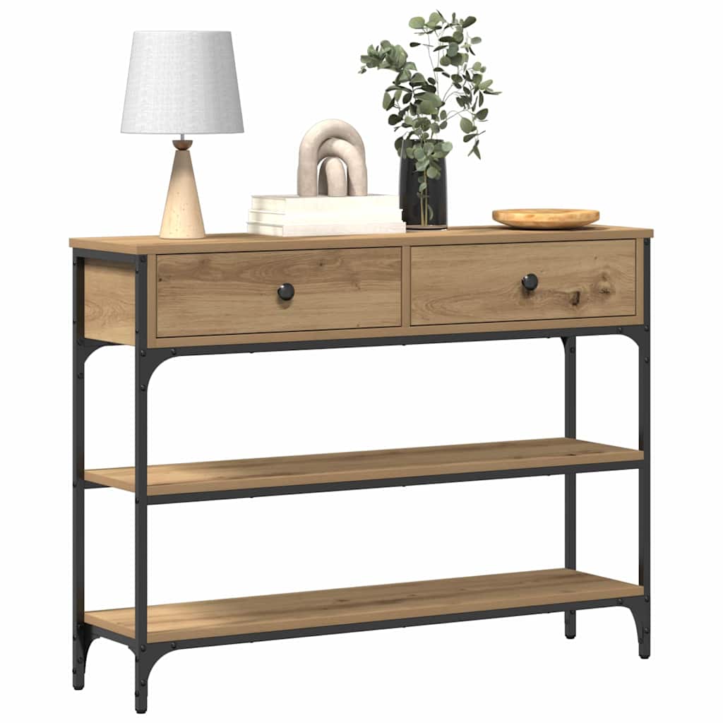 Konsollbord Artisan Eik 100 x 25 x 75 cm Konstruert tre