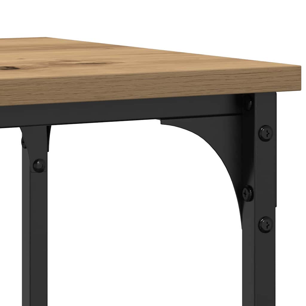 Konsollbord artisan eik 100 x 35 x 75 cm Ingeniørtre og metall