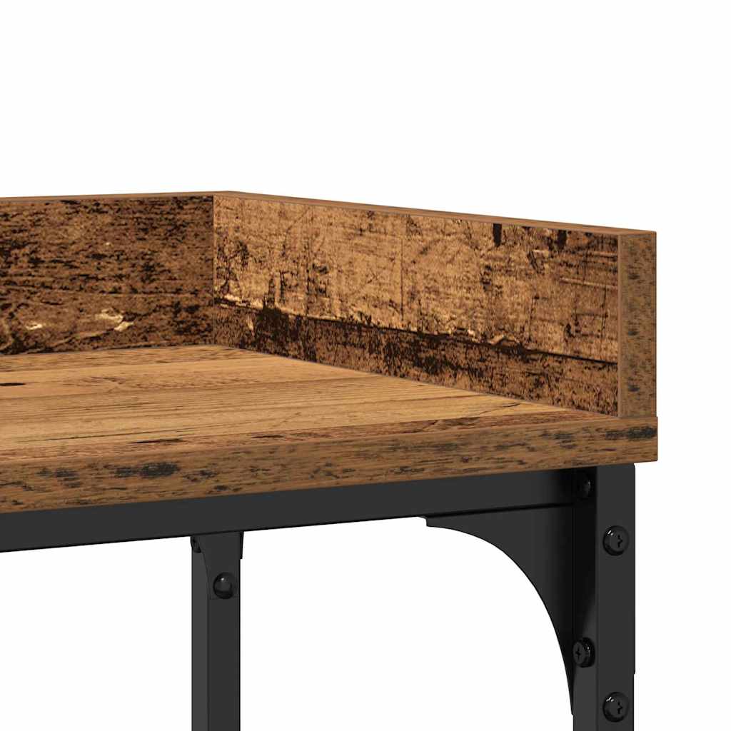 Konsollbord Gammelt tre 100 x 30 x 80 cm Ingeniørtre og metall