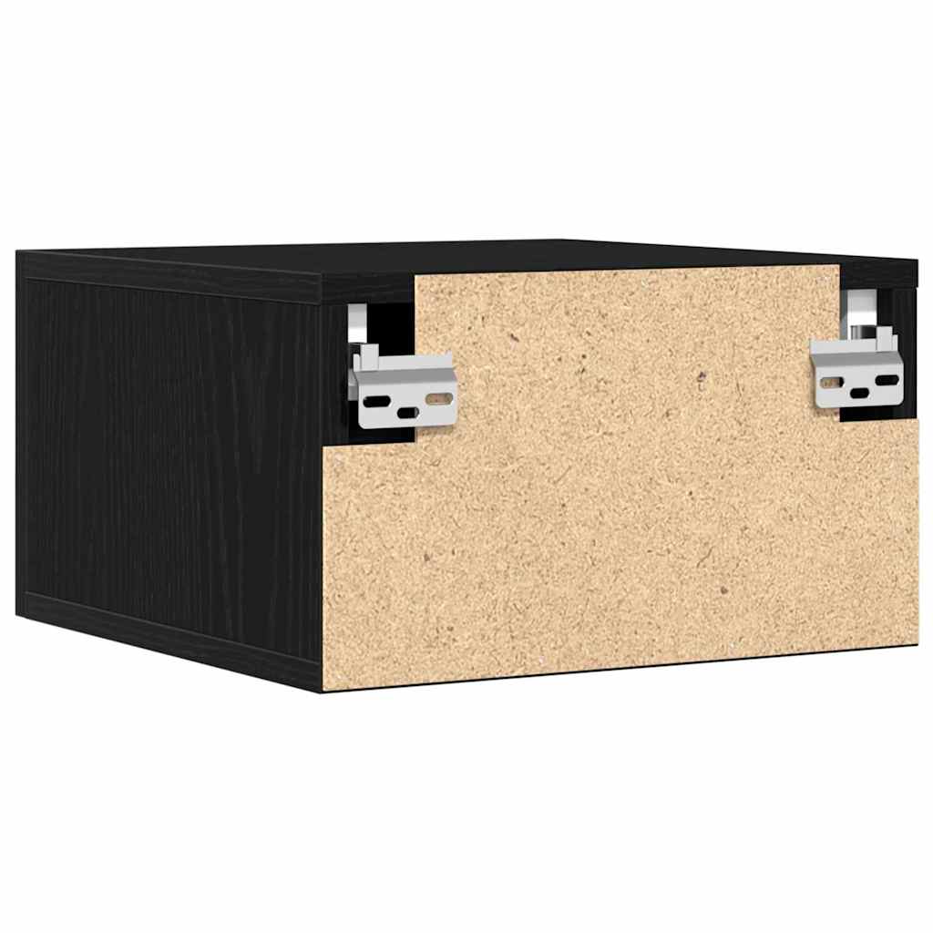 Nattbordskap Svart Eik 35 x 35 x 20 cm Konstruert tre