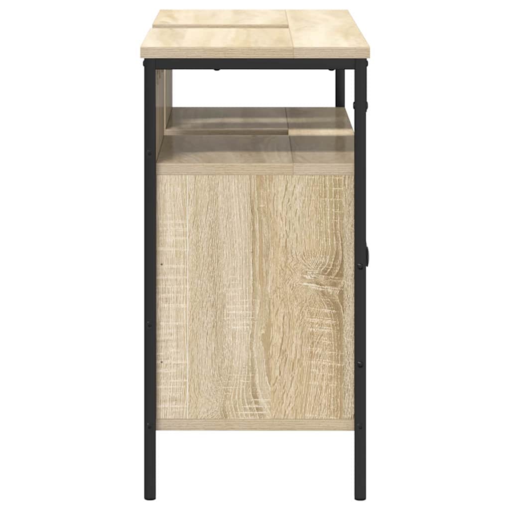 Baderomsvaskeskap med dør Brun 80 x 30 x 60 cm Konstruert tre