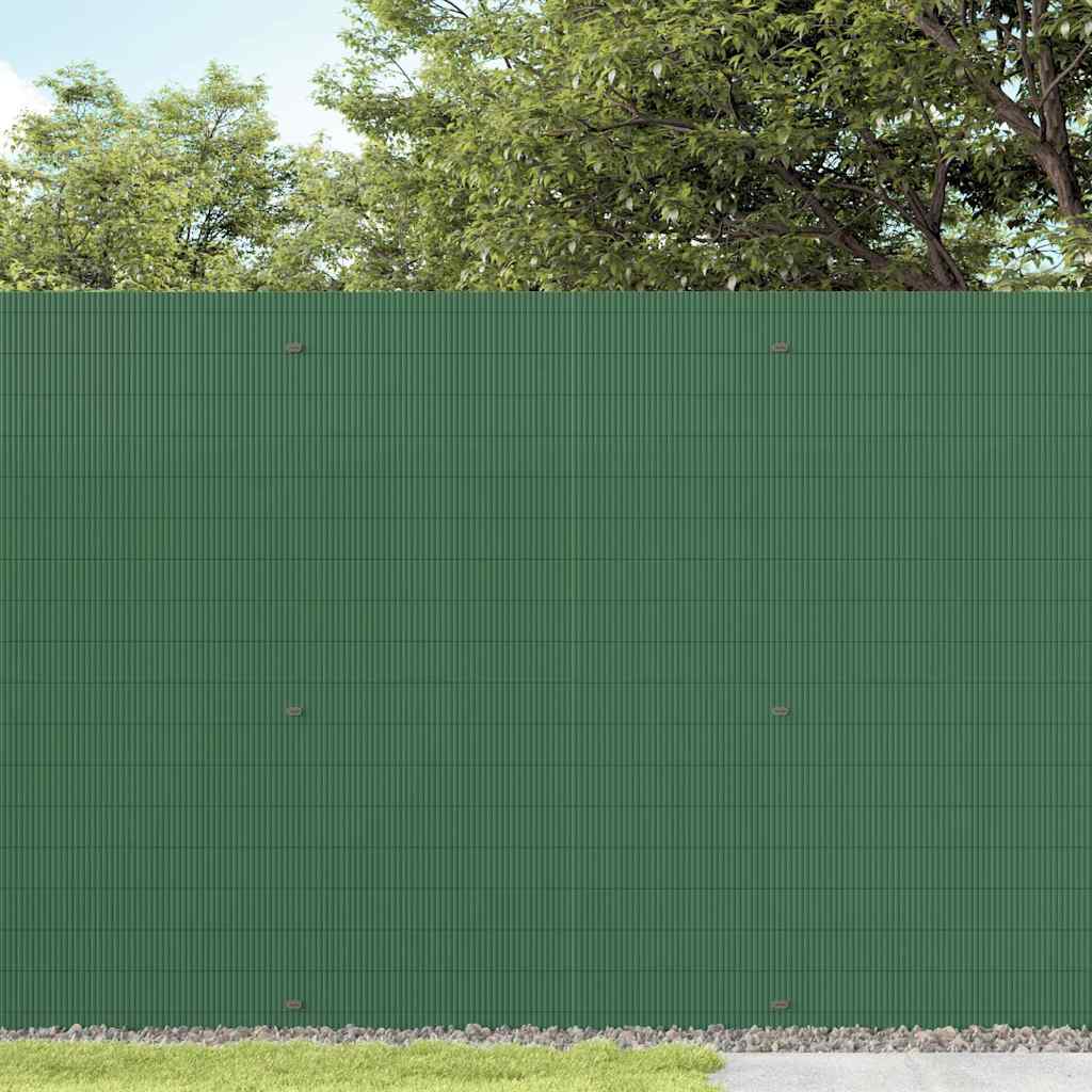 Hagegjerde dobbeltsidig grønn 1,8x5 m PVC
