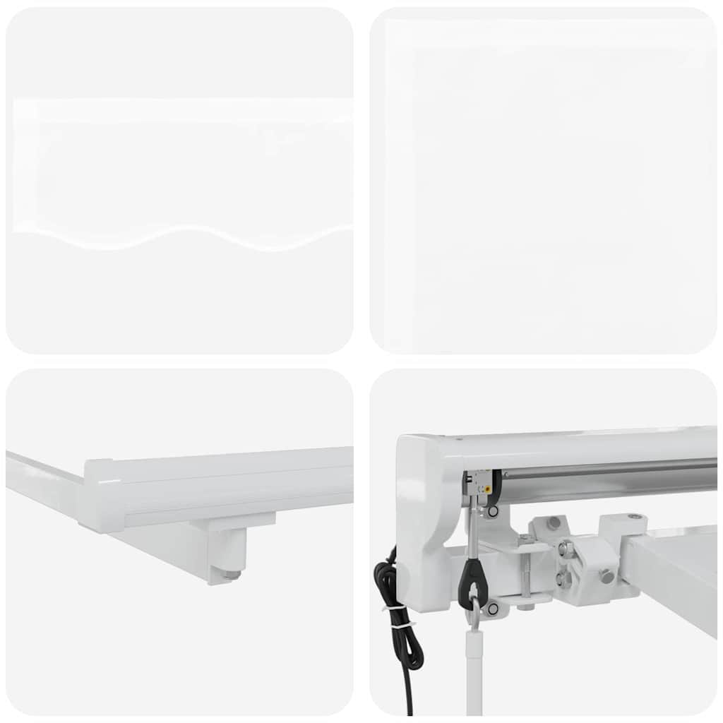 Markiseramme Hvit 250 x 200 cm Polyester med PU-belegg