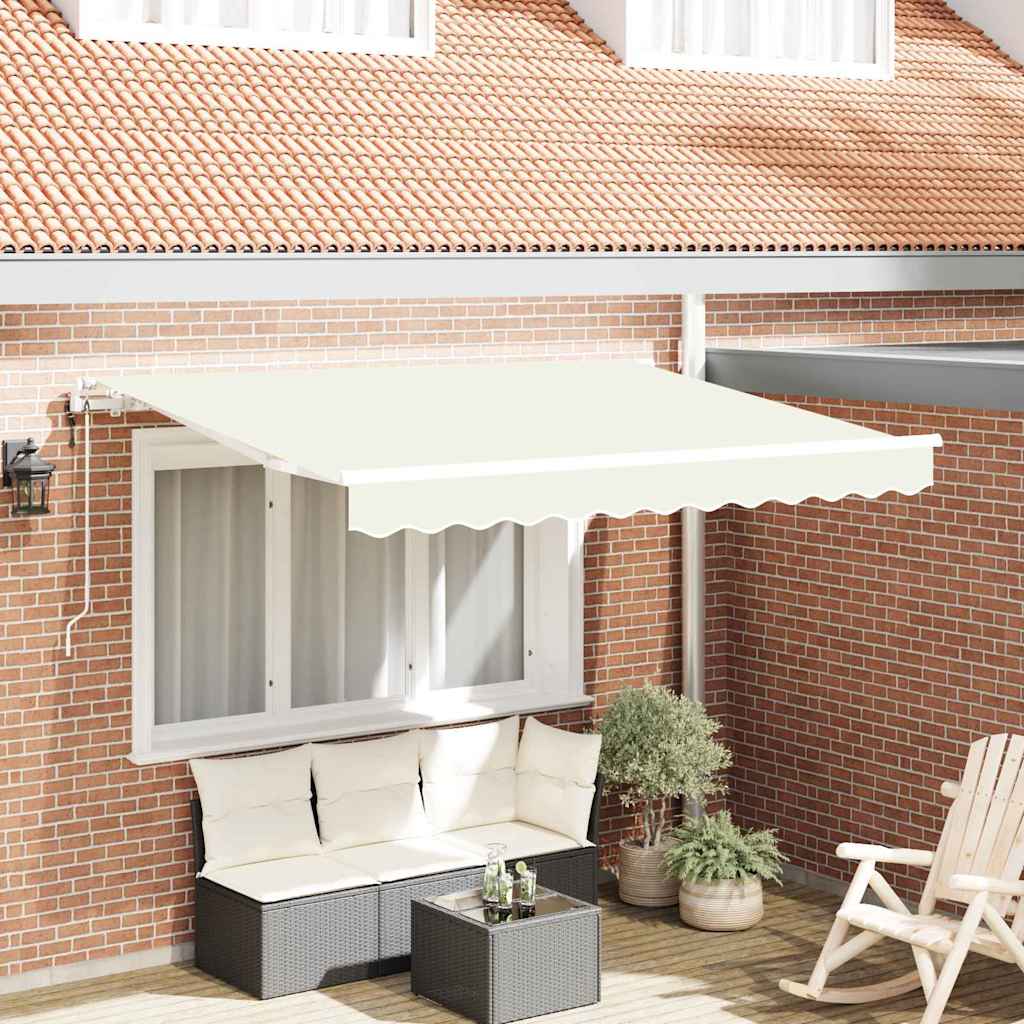 Innvendbar Markise Krem 300 x 200 cm stoff