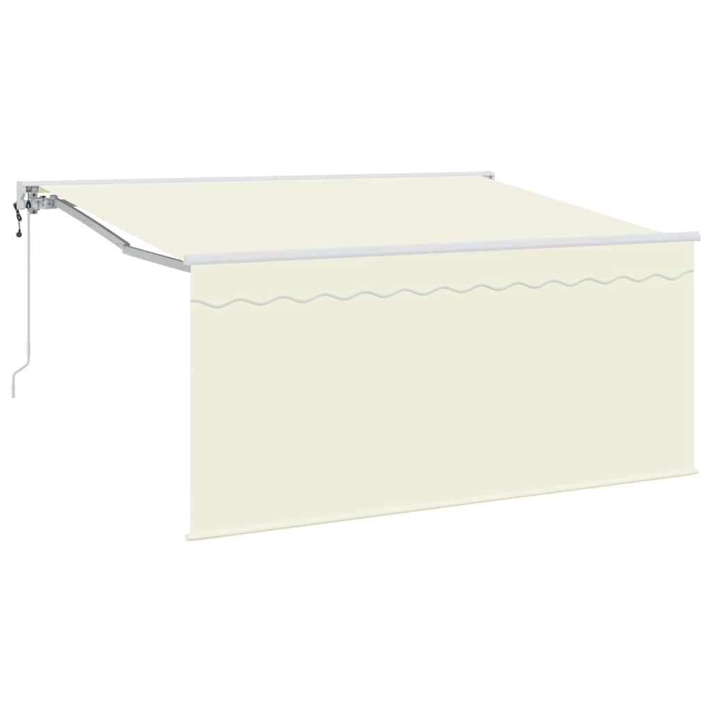 Innvendbar Markise Krem 300 x 200 cm Polyester og aluminium