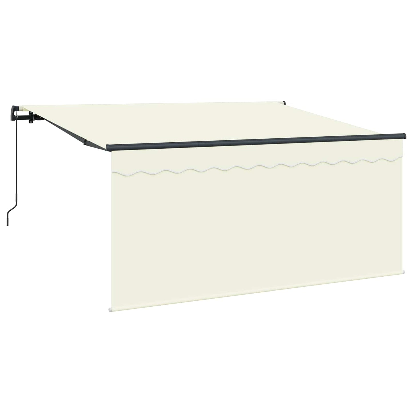 Innvendbar Markise Krem 300 x 200 cm Polyester og aluminium
