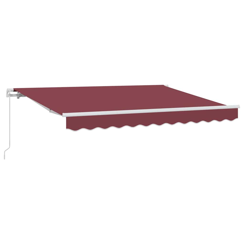 Uttrekkbar markise Burgunder 300 x 200 cm stoff