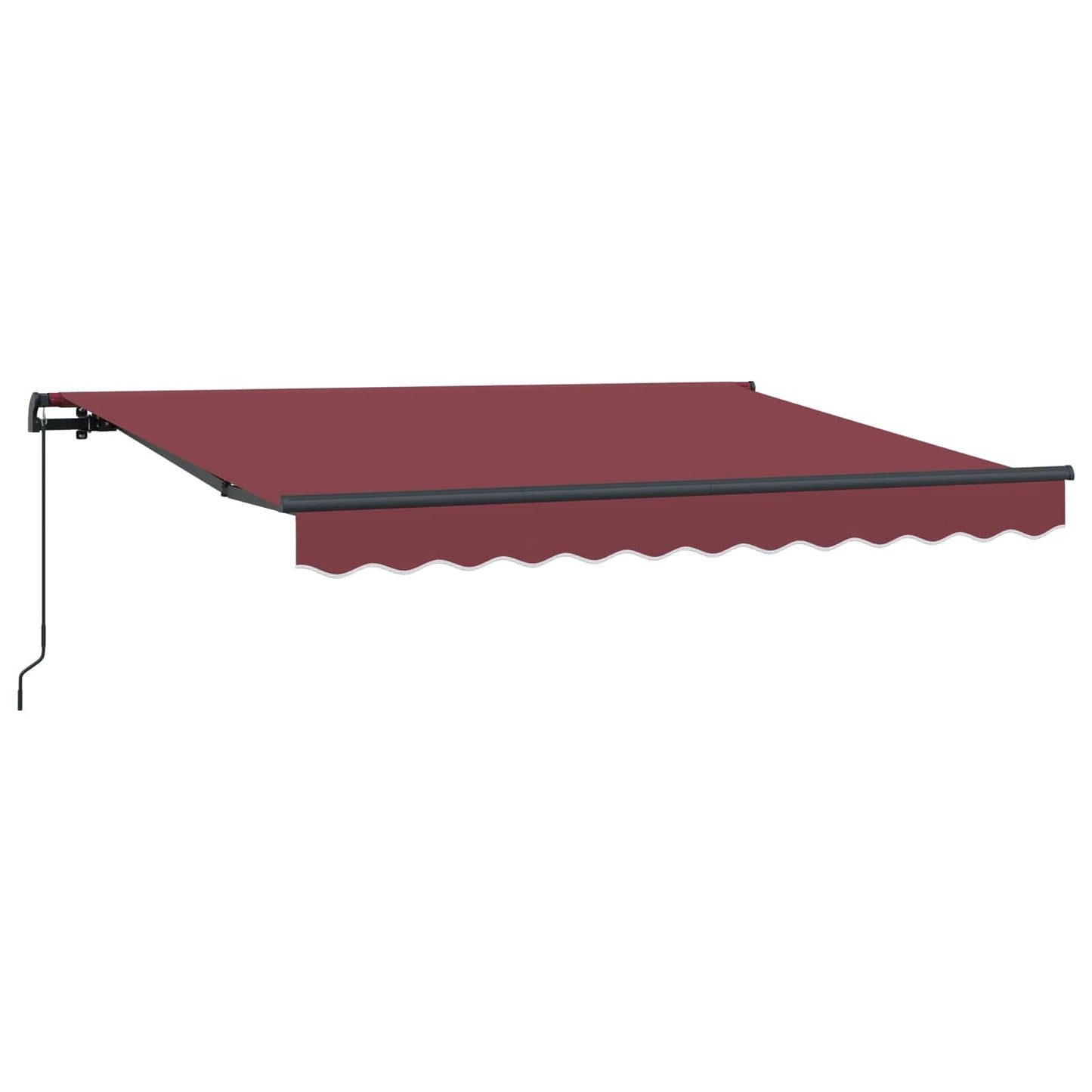 Uttrekkbar markise Burgunder 300 x 200 cm stoff