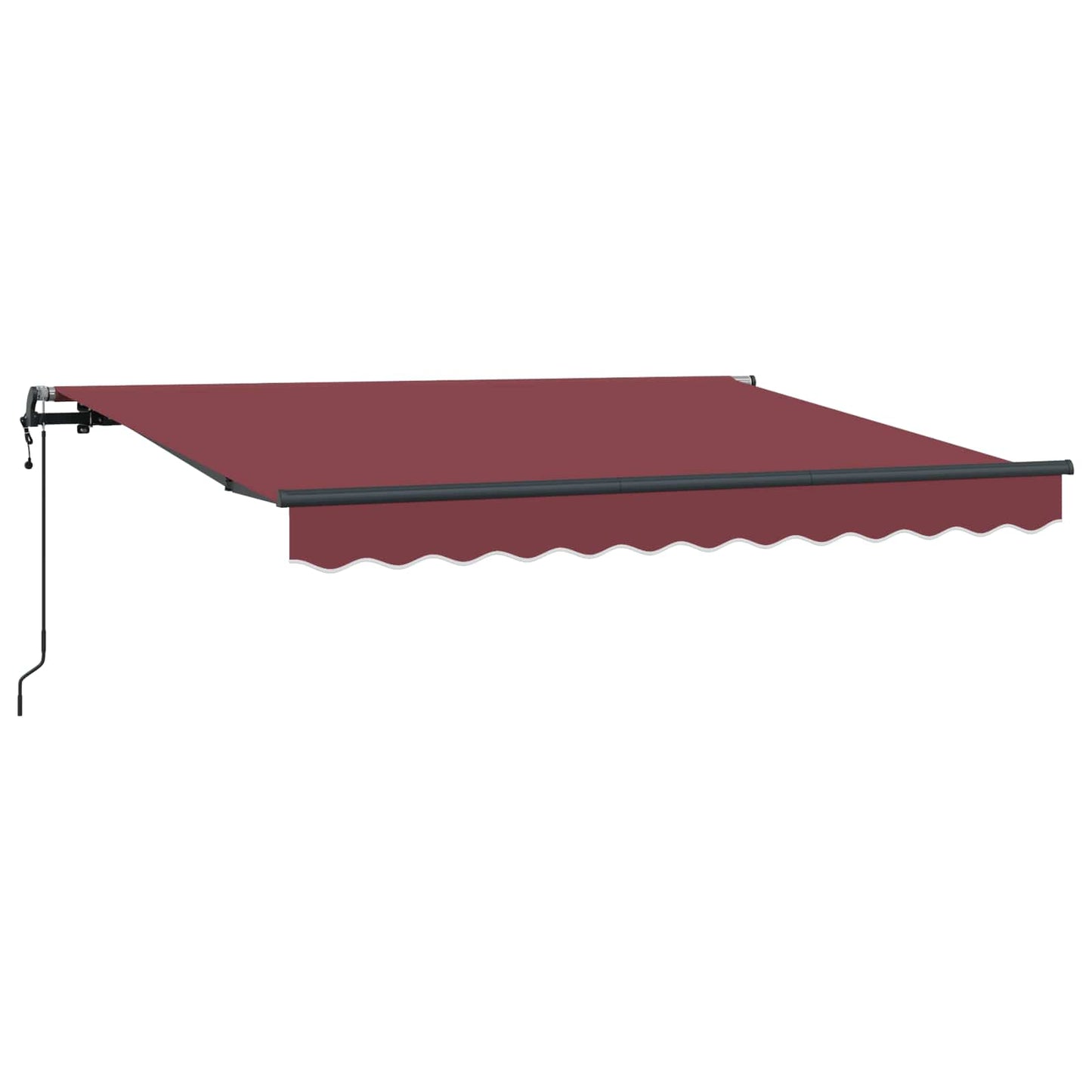 Uttrekkbar markise Burgunder 300 x 200 cm stoff