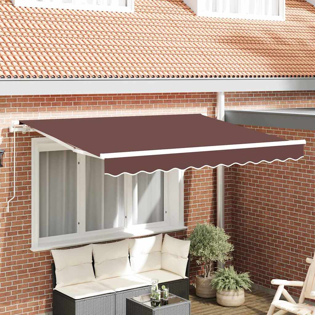 Innvendbar Markise Brun 300 x 200 cm stoff