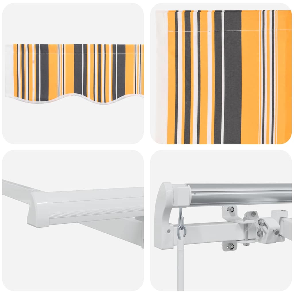 Innvendbar Markise Gul 300 x 200 cm stoff