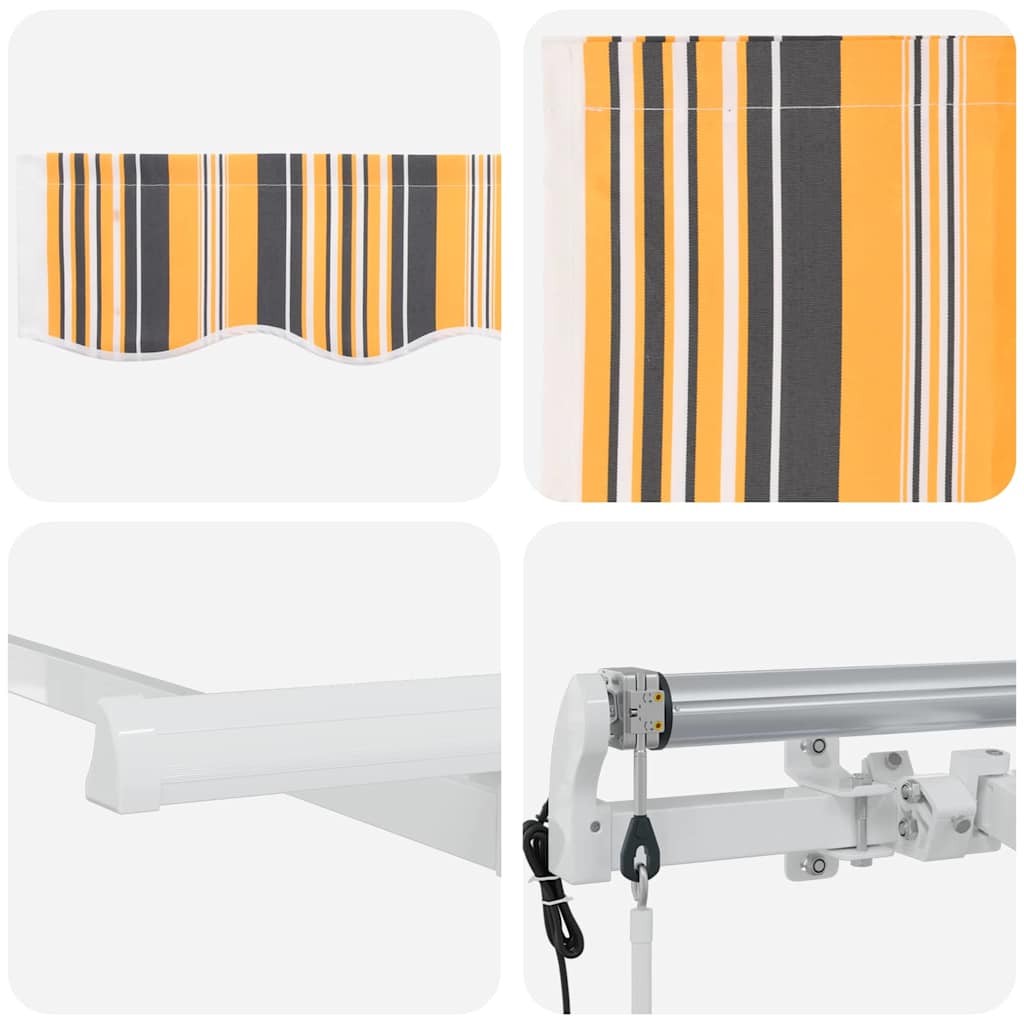 Innvendbar Markise Gul 300 x 200 cm stoff