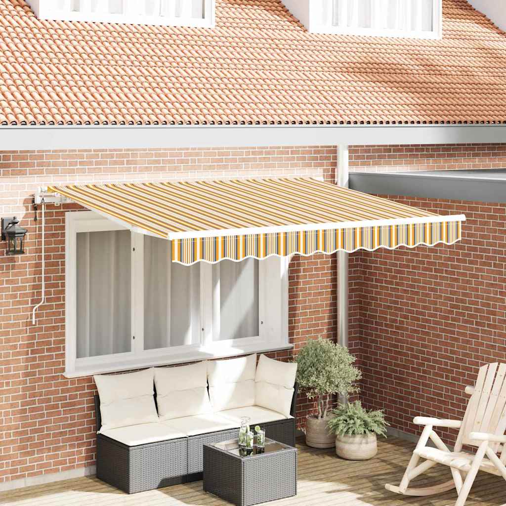 Innvendbar Markise Gul 300 x 200 cm stoff