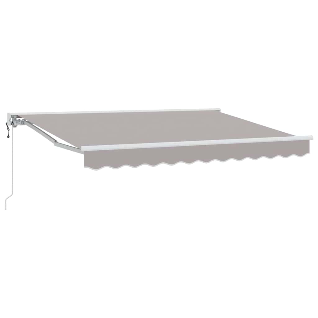 Markiseramme Lysegrå 300 x 200 cm Polyester med PU-belegg