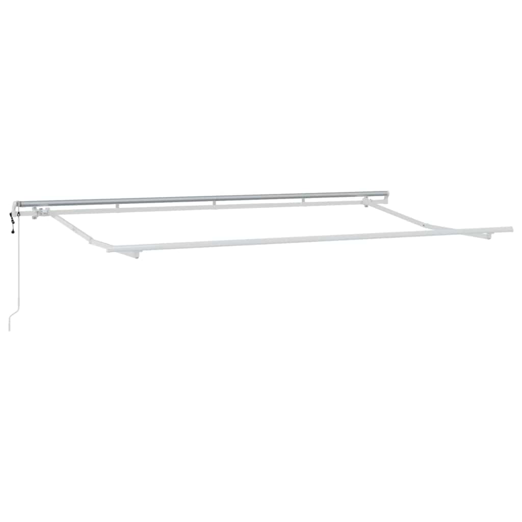 Innvendbar Markise Stripete Blå 350 x 200 cm stoff vidaXL