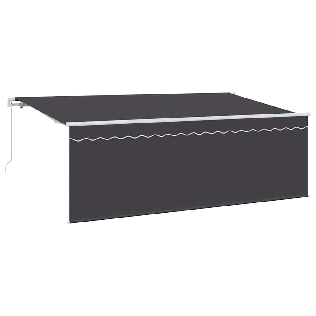 Innvendbar Markise Antrasitt 350 x 200 cm vidaXL