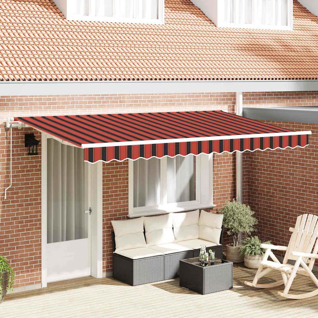 Innvendbar Markise Oransje 350 x 200 cm stoff