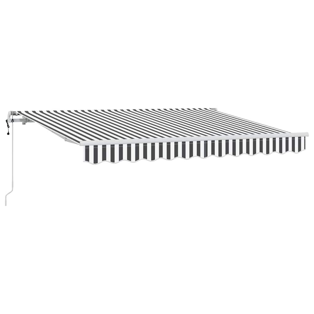 Innvendbar Markise Antrasitt 350 x 200 cm stoff vidaXL