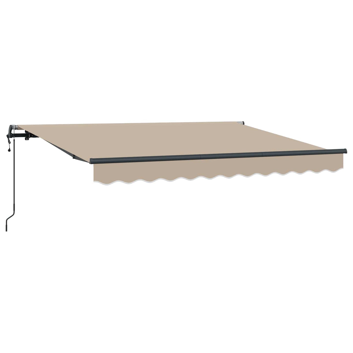 Uttrekkbar markise Beige 350 x 200 cm stoff