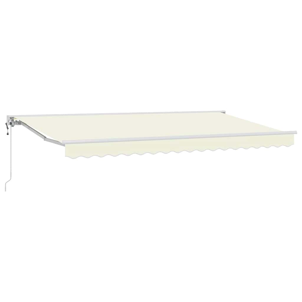 Markiseramme Krem 400 x 200 cm Polyester med PU-belegg