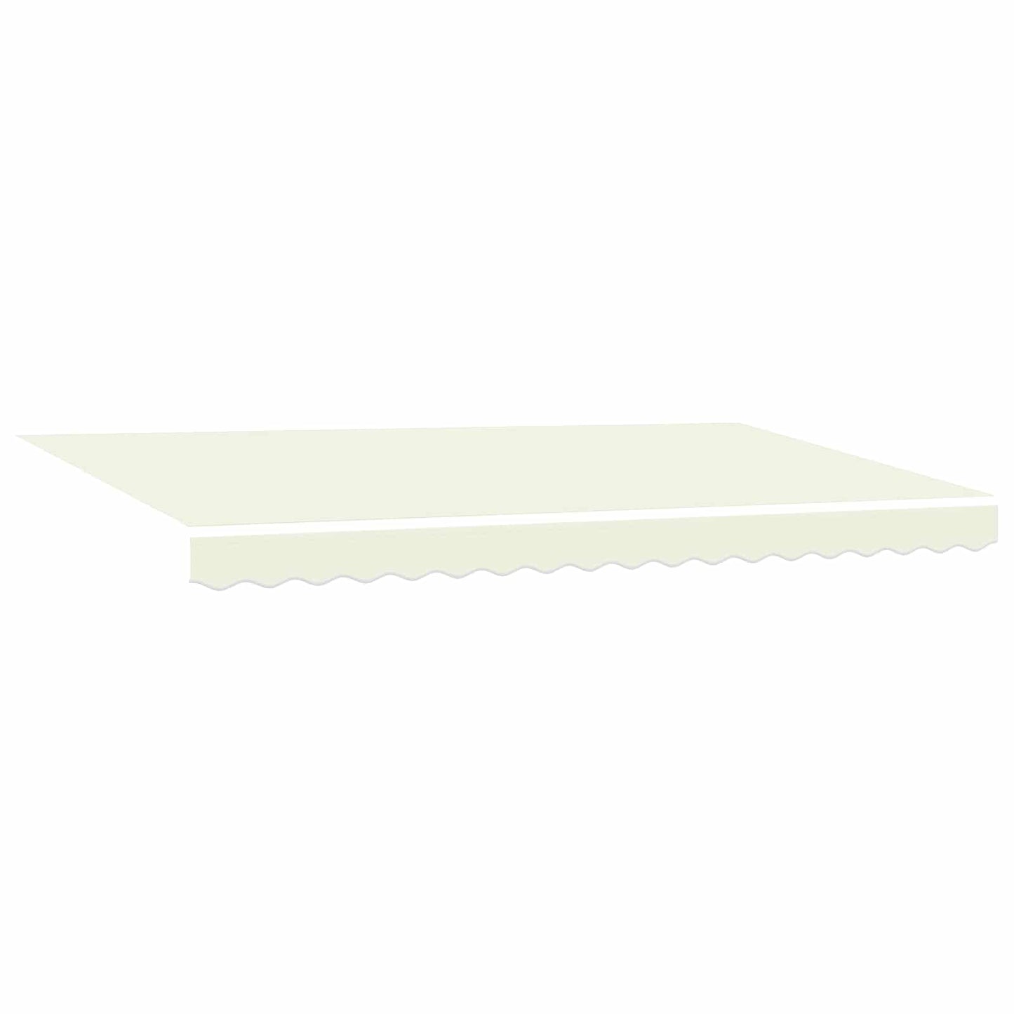 Innvendbar Markise Krem 400 x 200 cm Polyester og aluminium