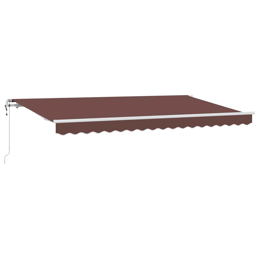Innvendbar Markise Brun 400 x 200 cm stoff