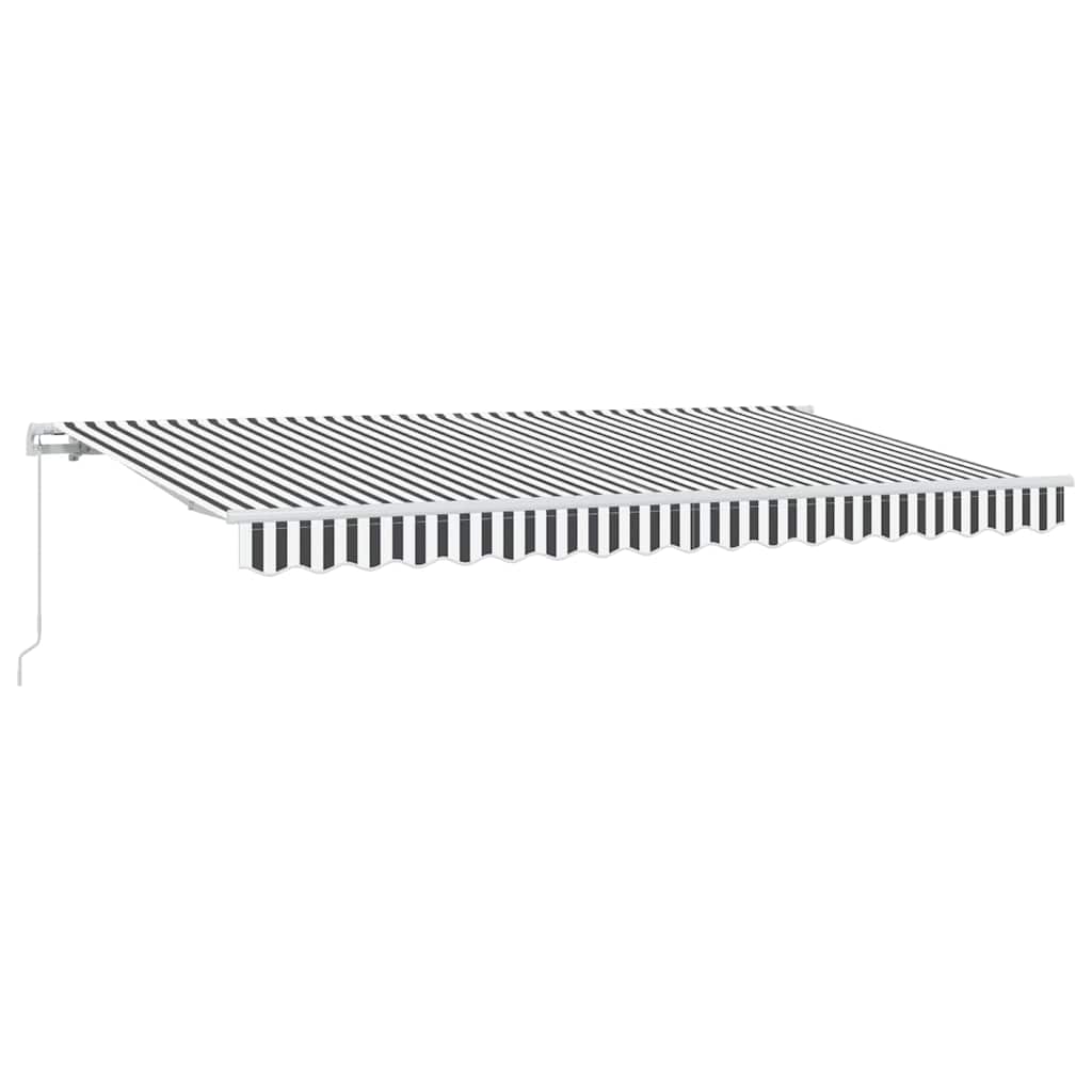 Innvendbar Markise Antrasitt 400 x 200 cm stoff