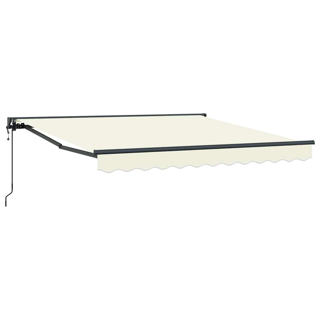 Innvendbar Markise Krem 300 x 250 cm Polyester og Metall vidaXL