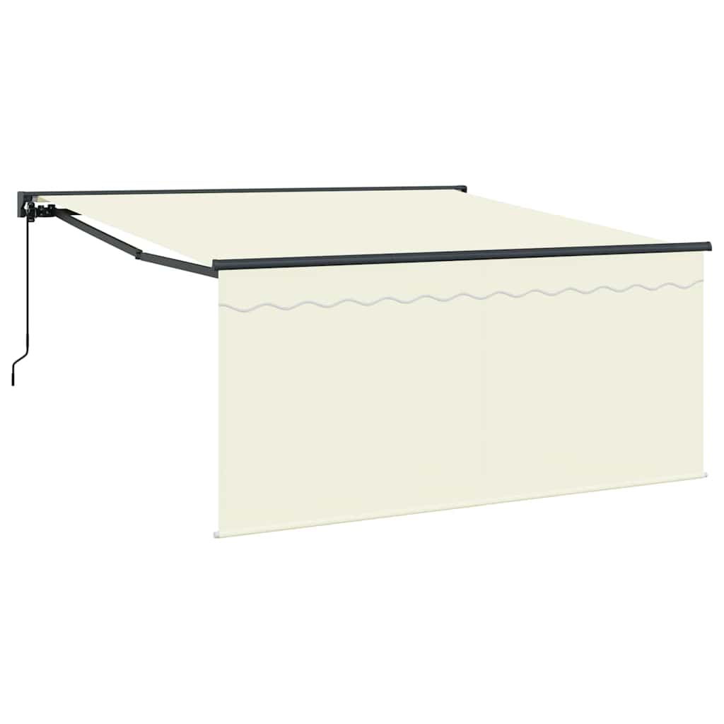 Innvendbar Markise Krem 300 x 250 cm Polyester og aluminium vidaXL
