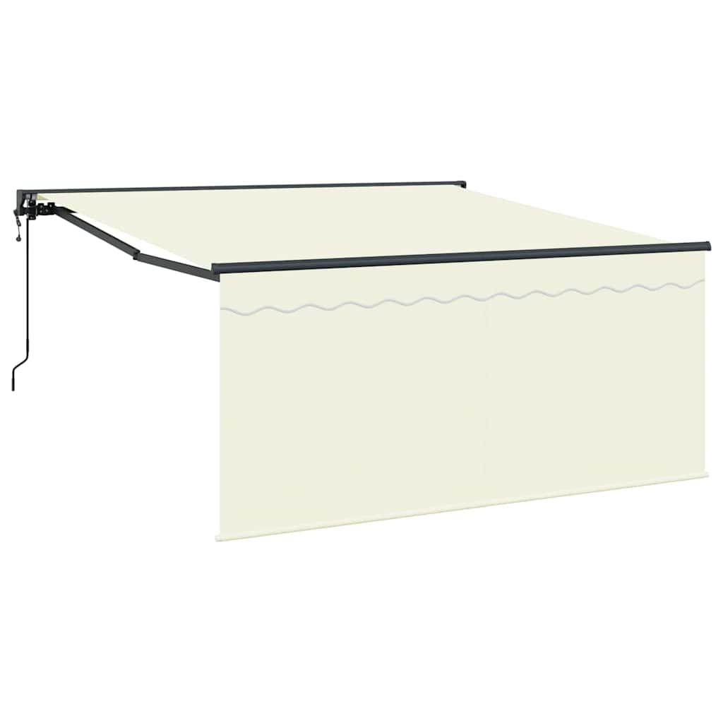 Innvendbar Markise Krem 300 x 250 cm Polyester og aluminium vidaXL