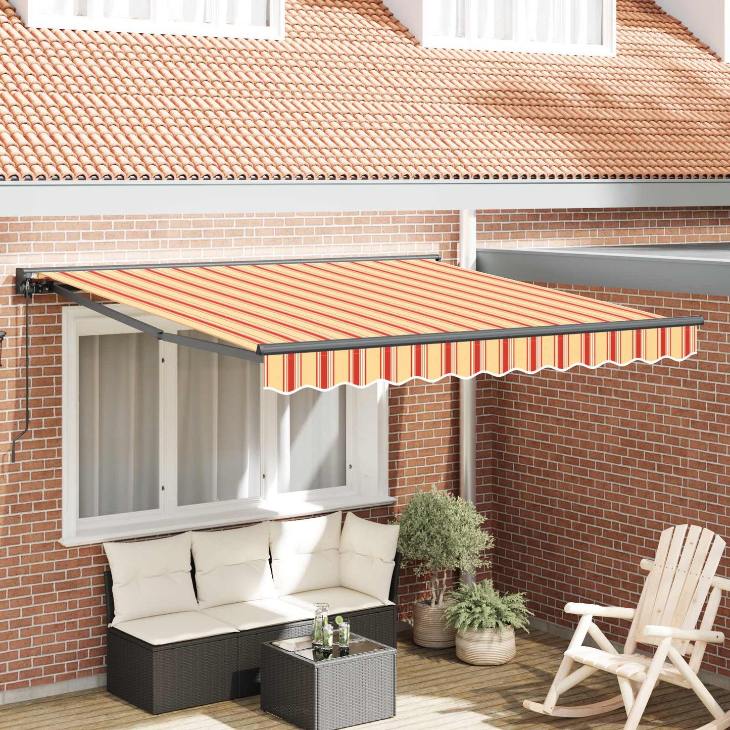 Markiseramme Flerfarget 300 x 250 cm Polyester med PU-belegg