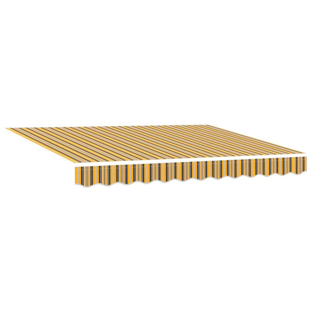 Markiseramme Gul og Grå 300 x 250 cm Polyester med PU-belegg