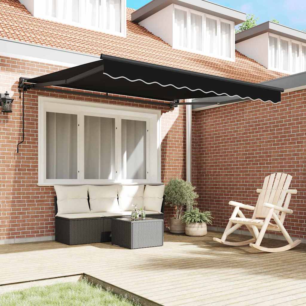 Markiseramme Svart 300 x 250 cm Polyester med PU-belegg