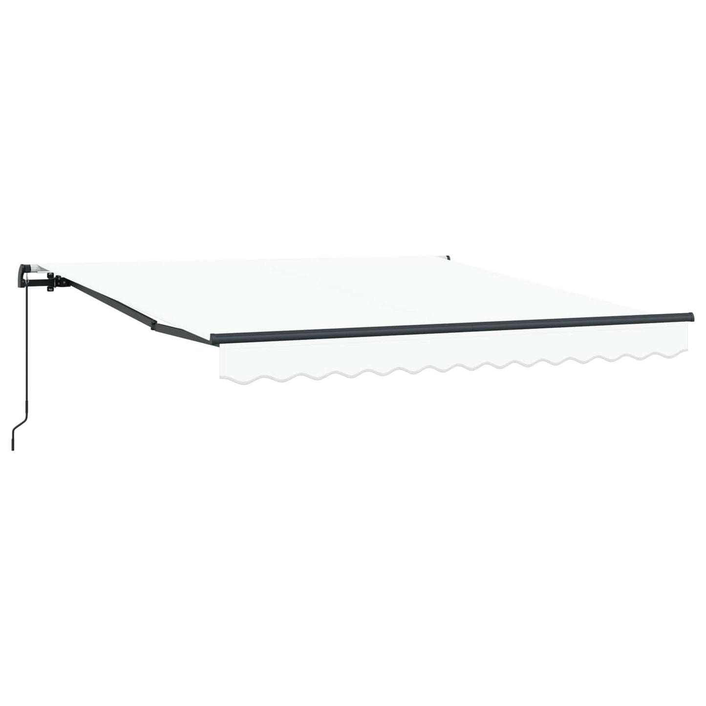 Innvendbar Markise Hvit 300 x 250 cm Polyester og stål vidaXL