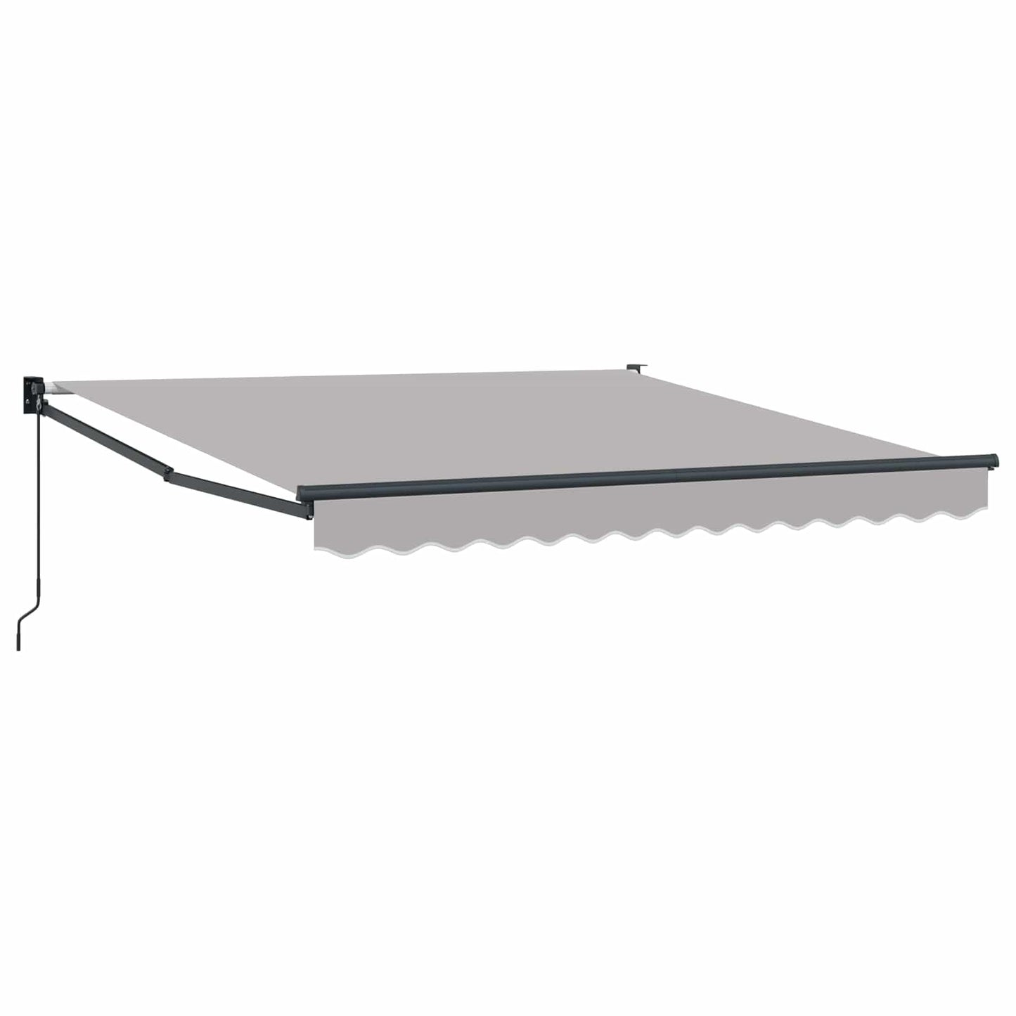 Uttrekkbar markise Lysegrå 300 x 250 x 165 cm