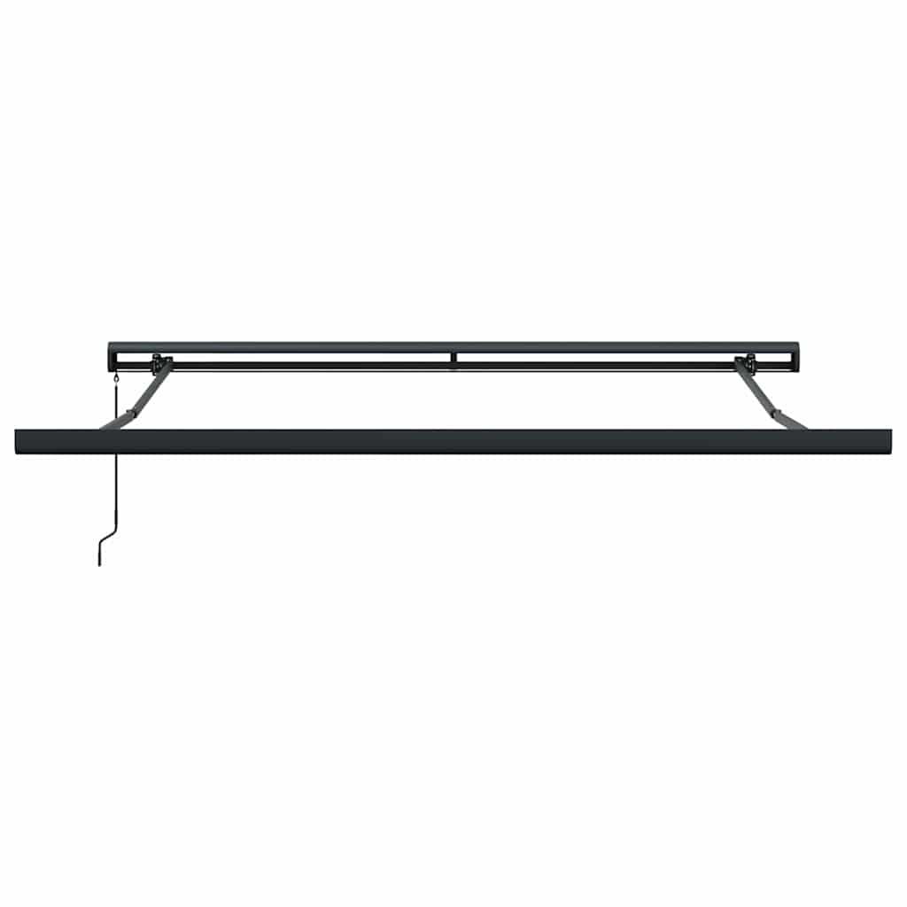 Innvendbar Markise Lysegrå 300 x 250 cm Stoff og Metall