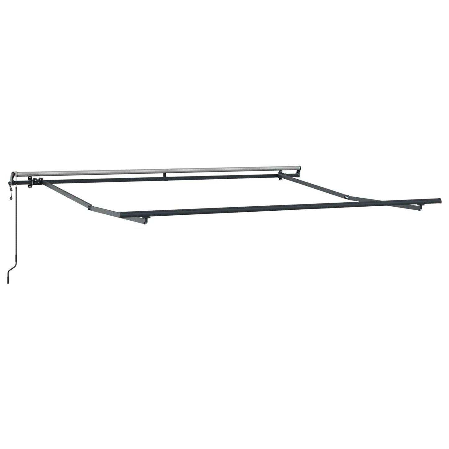 Uttrekkbar markise Grønn og hvit 300 x 250 cm