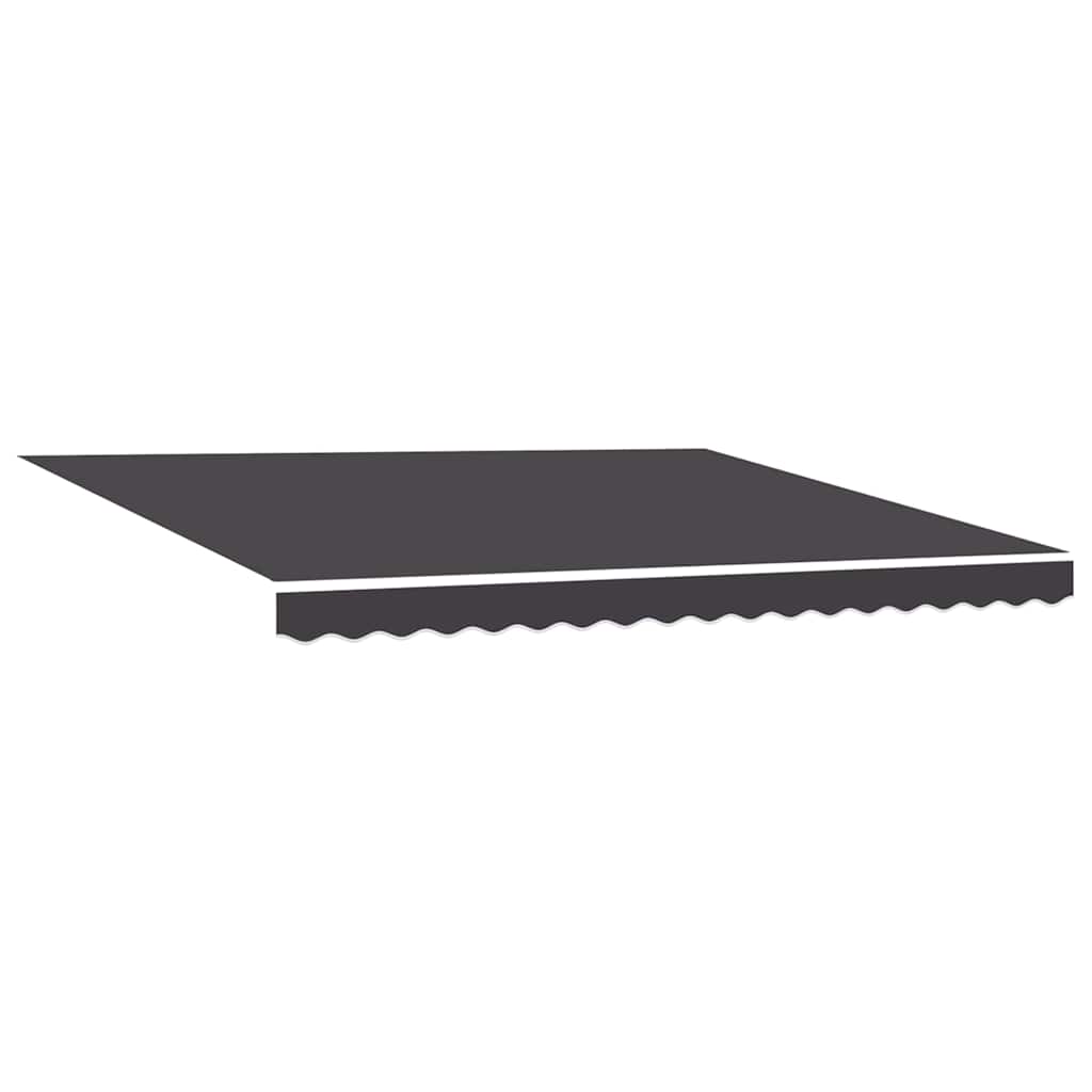 Markiseramme Gul og hvit 350 x 250 cm Polyester med PU-belegg
