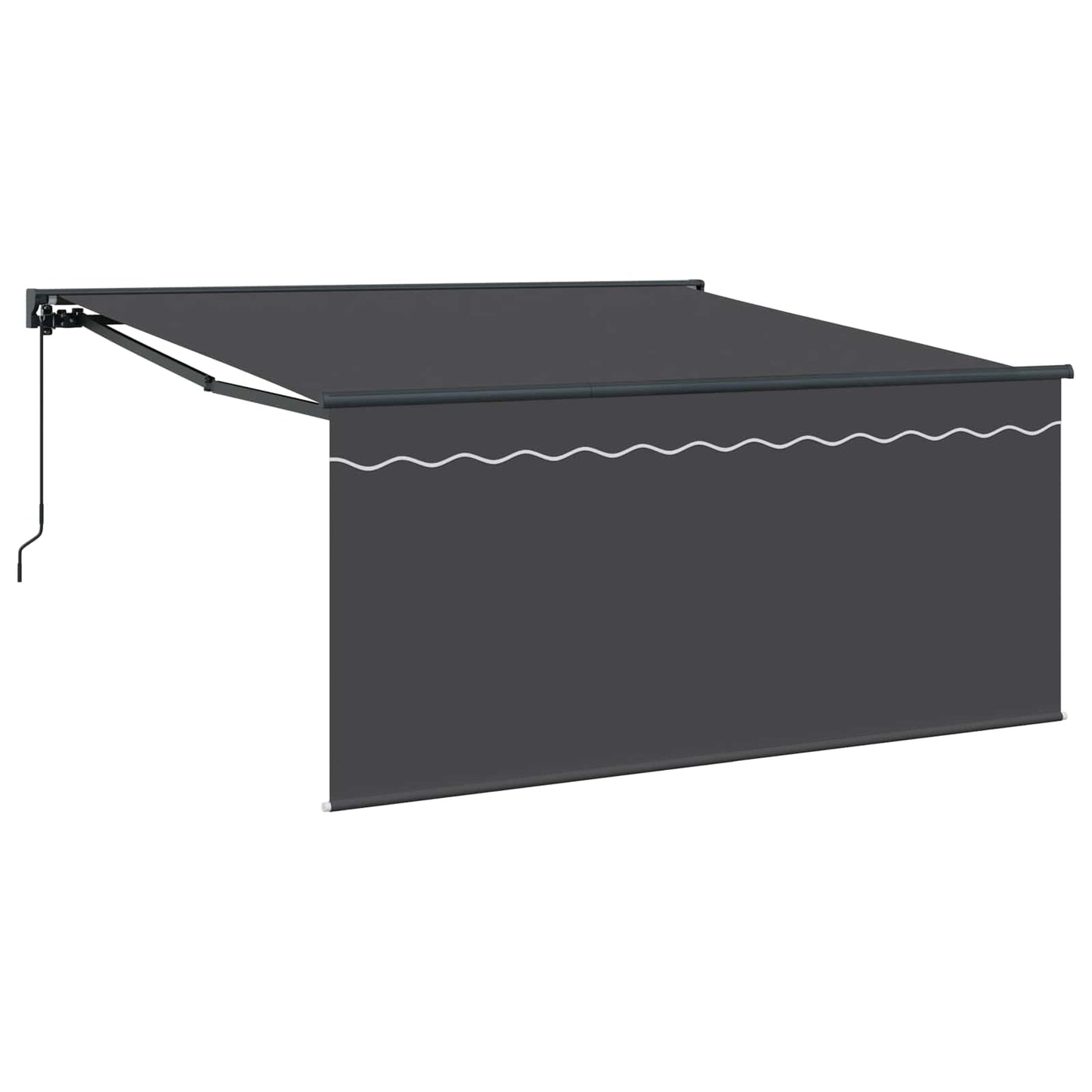 Innvendbar Markise Antrasitt 350 x 300 cm vidaXL