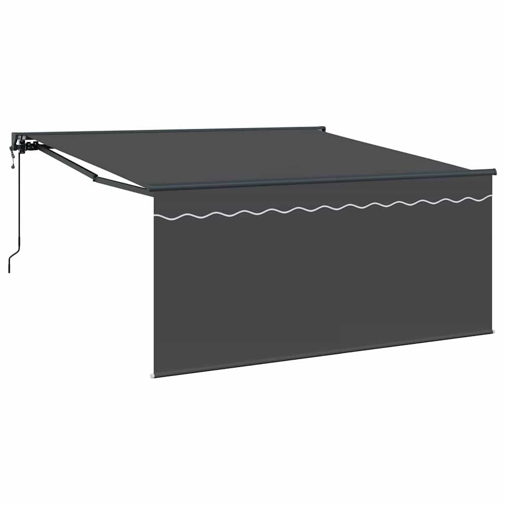 Innvendbar Markise Antrasitt 350 x 250 cm vidaXL